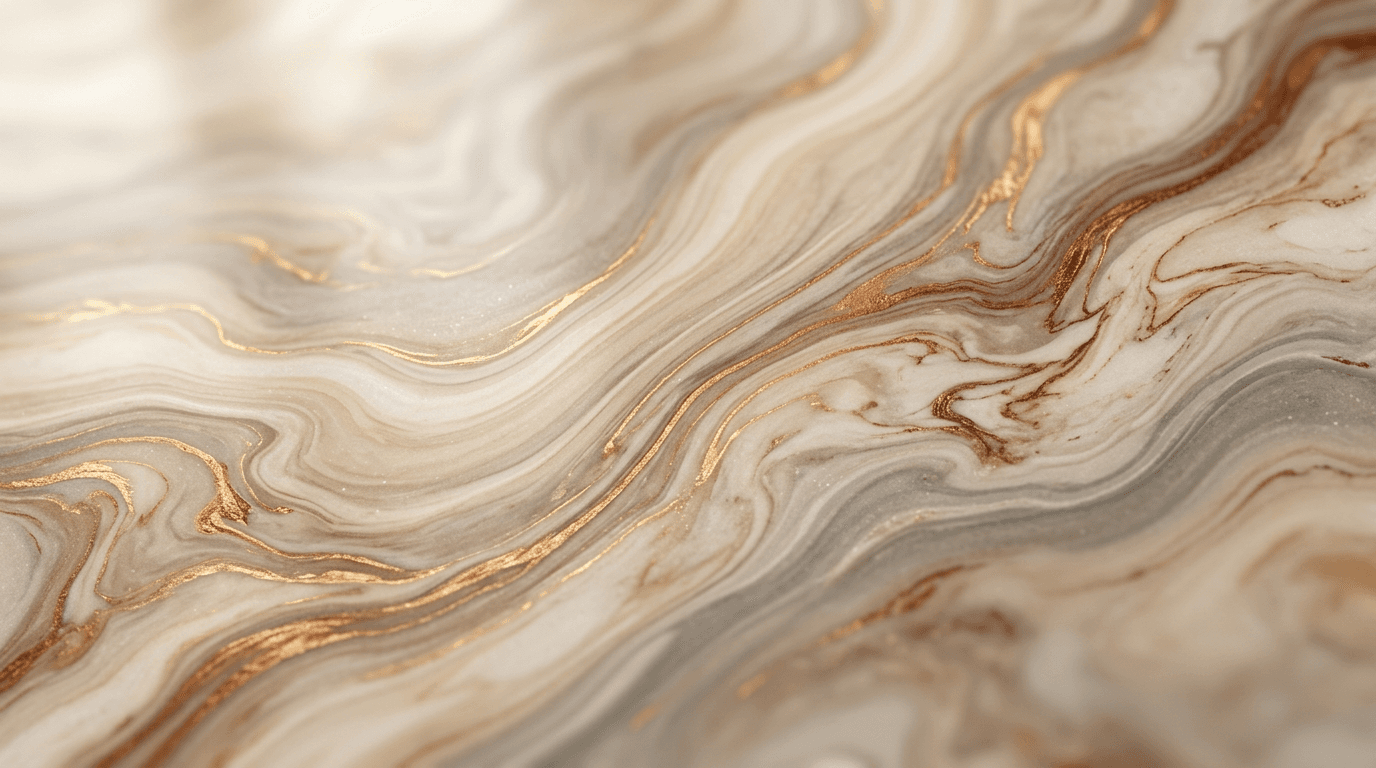 Abstract marble texture with warm gold tones